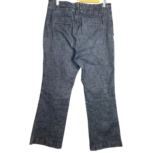 Coldwater Creek Womens Denim Trouser Jeans 12 Petite Dark Wash Stretch - Picture 4 of 9